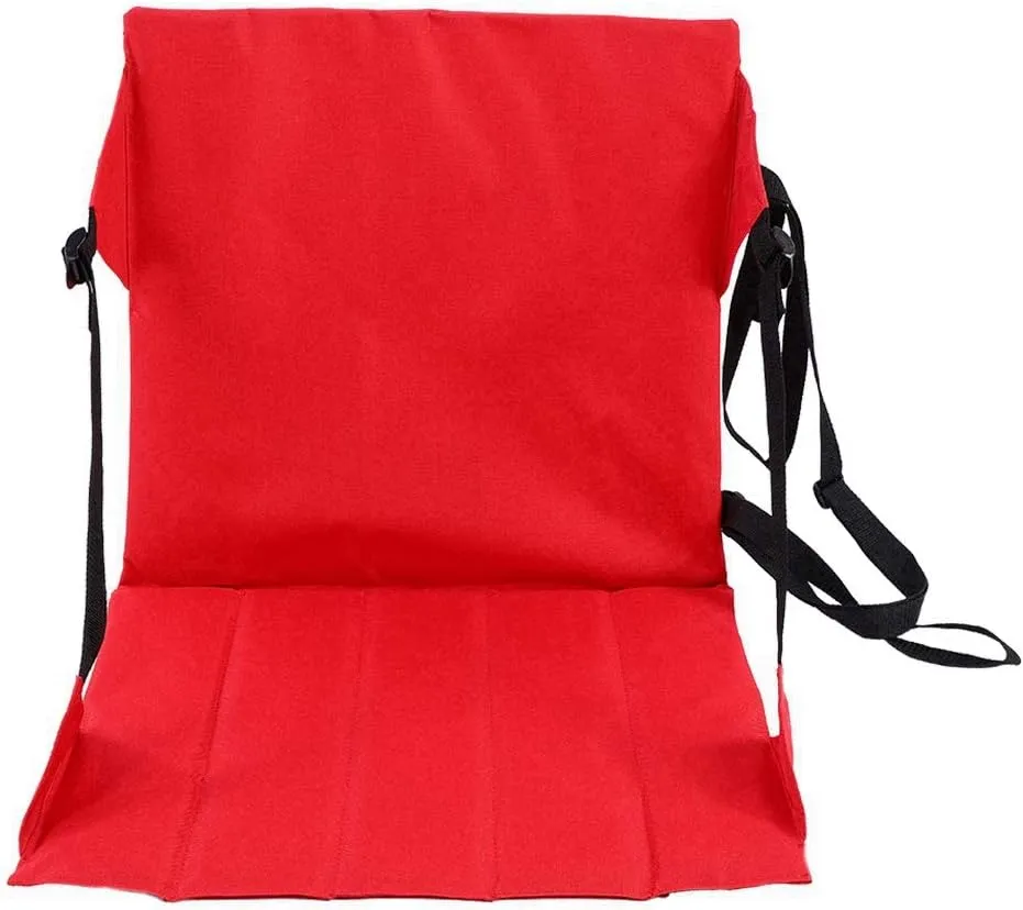 Stadium Seats with Back Support, Bleacher Chairs with Back and Cushion Folding Oxford Mesh Back Pocket, Bleacher Seat Cushion for Sporting Events and Outdoor Concerts