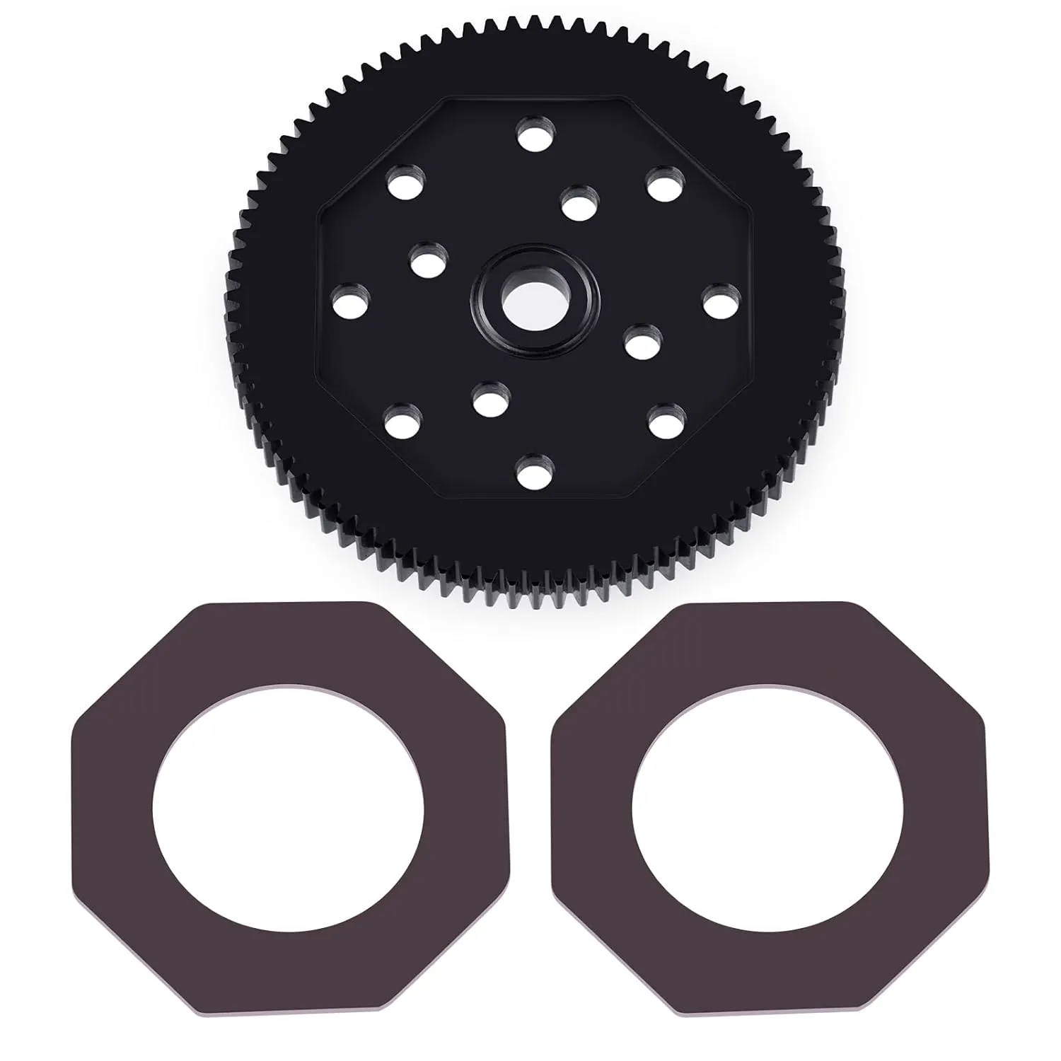 Steel 66T 72T 81T 84T Spur Gear 48P RC Main Gears for 1/10 Associated T4 B4 T5 B5 Eleament Endero RTR (84T 48P)