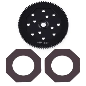 Steel 66T 72T 81T 84T Spur Gear 48P RC Main Gears for 1/10 Associated T4 B4 T5 B5 Eleament Endero RTR (84T 48P)