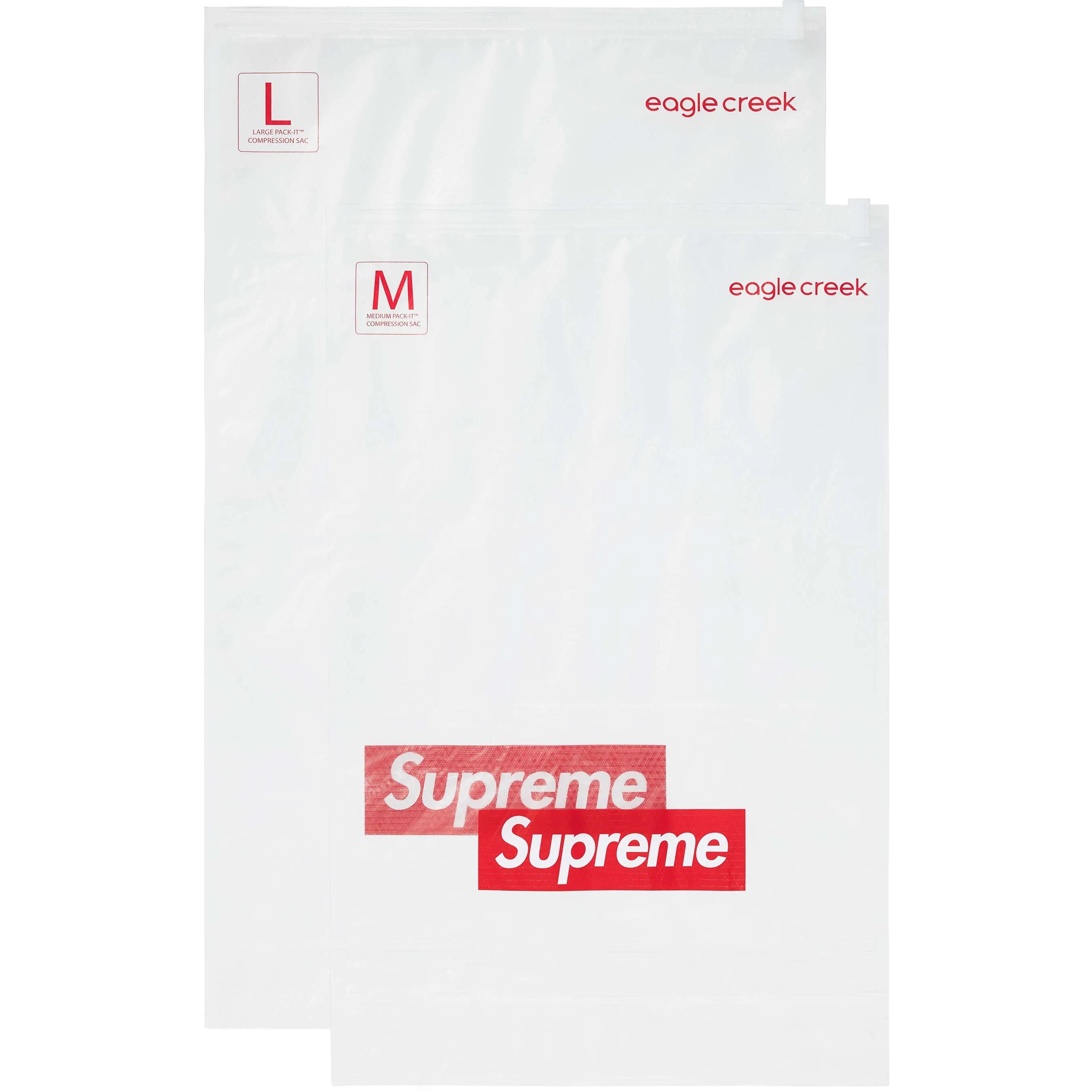 Supreme/Eagle Creek Pack-It Compression Bags (Set of 2) - Clear