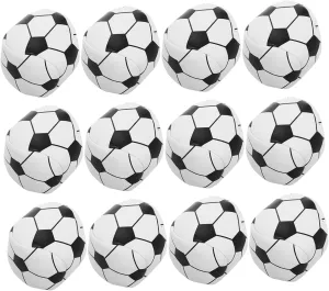 SUPVOX 12pcs Bean Bags Soft Soccer Shaped Mini Corn Hole Bags for Tossing Games for Preschool Activities Outdoor Fun Family Engagement
