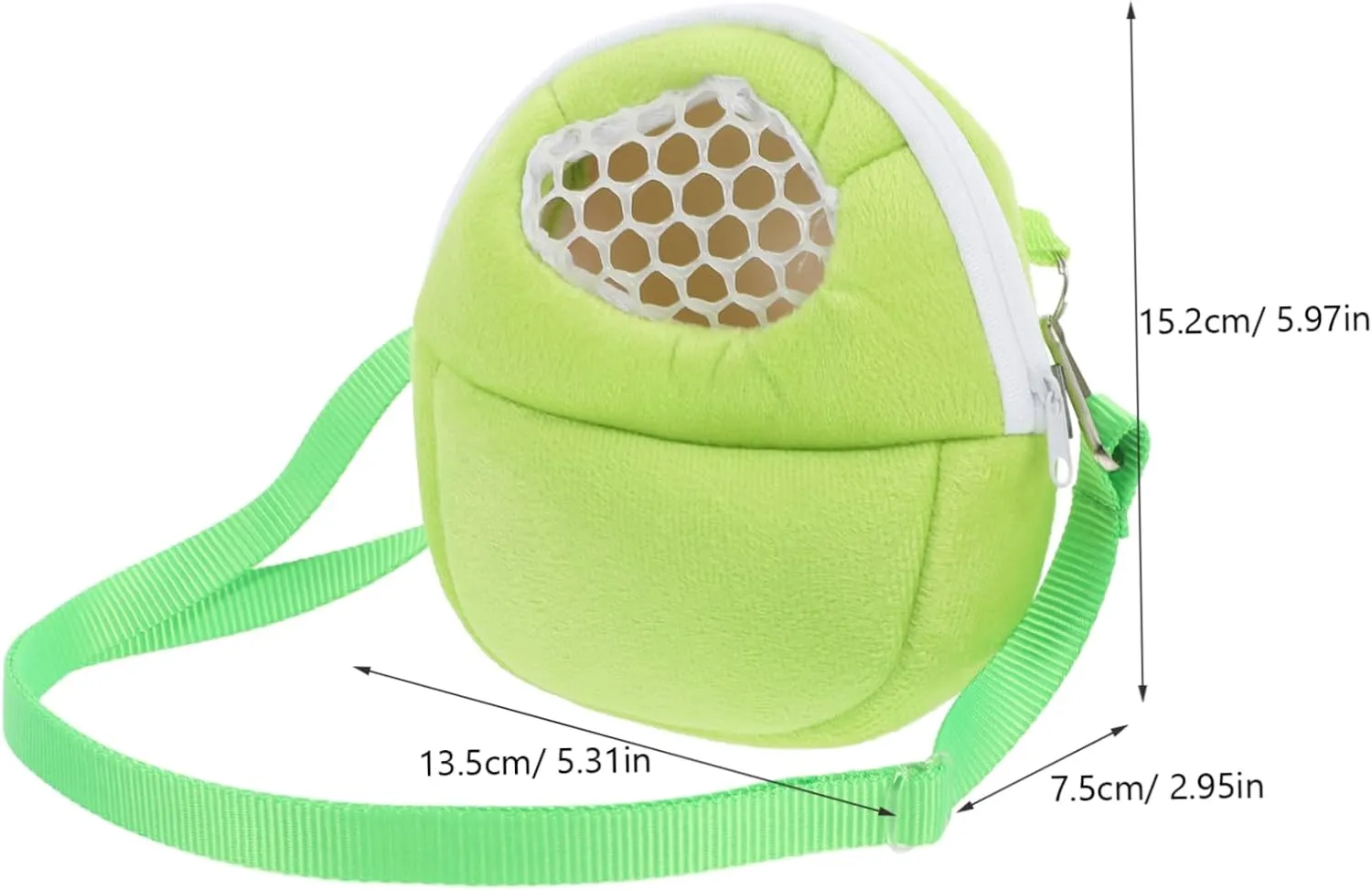 SUPVOX Outdoor Hamster Travel Bag Ventilated Mesh Shoulder-Carried Portable Carrier for Small Animals for Hamsters Guinea Pigs