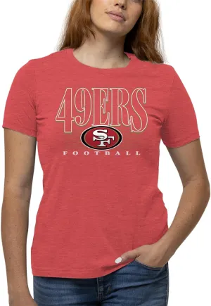 Team Fan Apparel NFL Womens Overtime Blueprint Tag-Less T-Shirt,