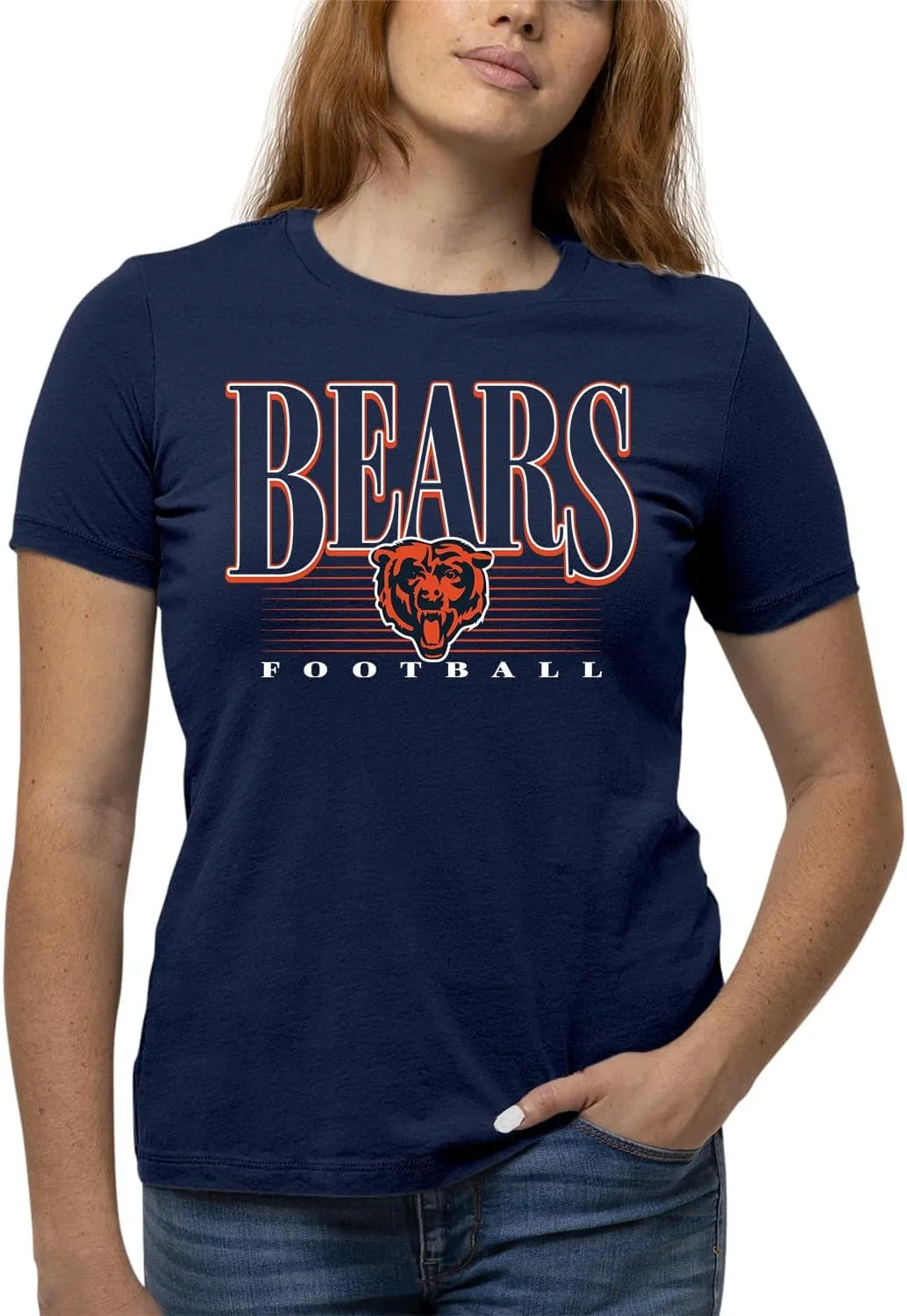 Team Fan Apparel NFL Womens Overtime Blueprint Tag-Less T-Shirt,