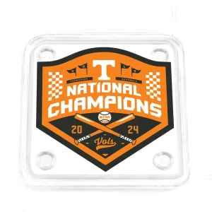Tennessee Volunteers - Tennessee Baseball NCAA National Champions Logo Drink Coaster