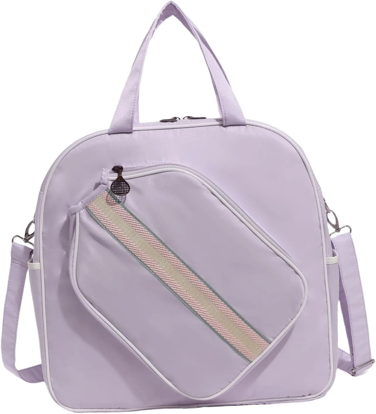 Tennis Bag, Tennis Tote Bag Crossbody Bag, Multipurpose Detachable Adjustable Shoulder Strap Sport Bag