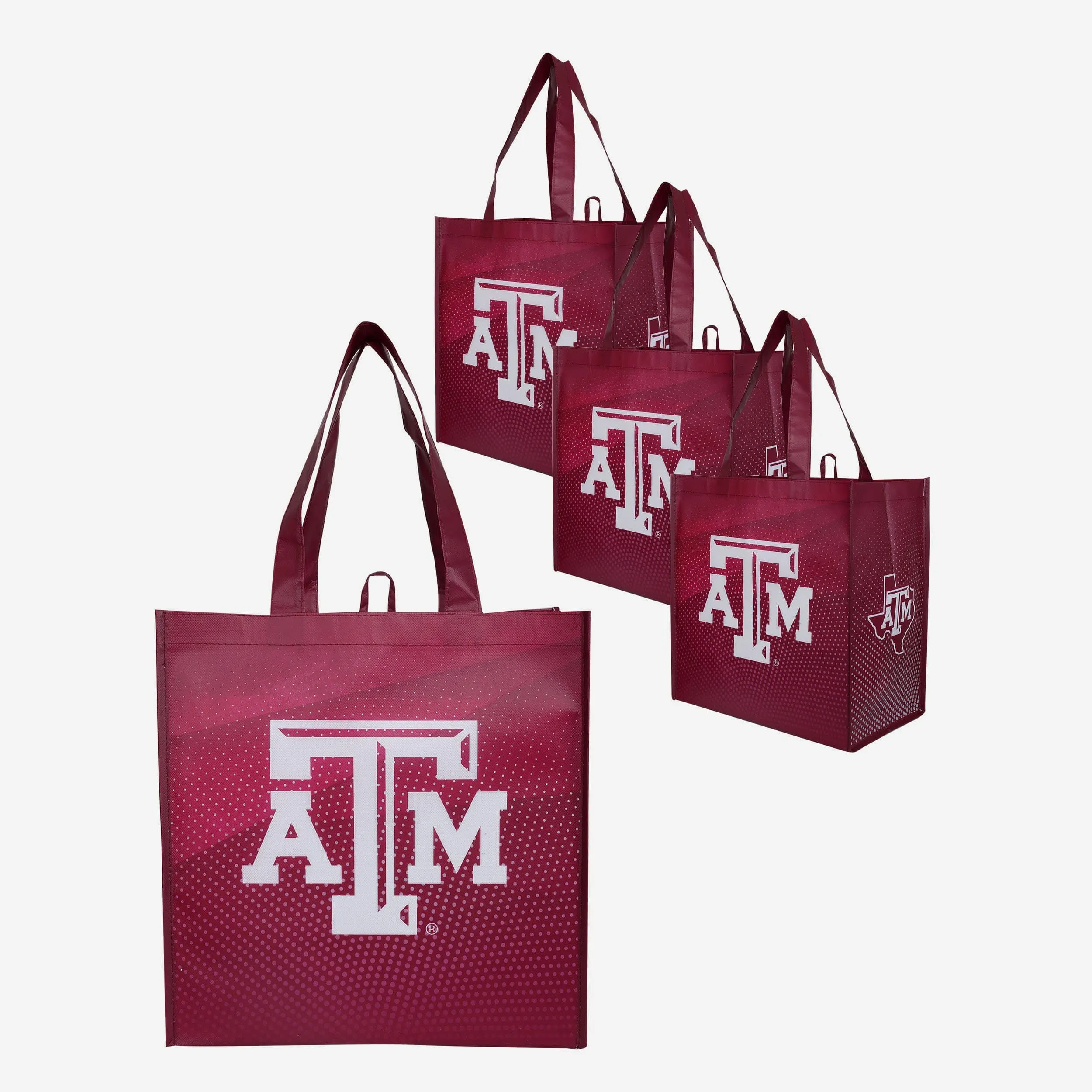 Texas A&M Aggies 4 Pack Reusable Shopping Bag