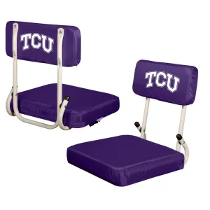 Texas Christian Horned Frogs Ncaa Hardback Stadium Bleacher Padded Seat