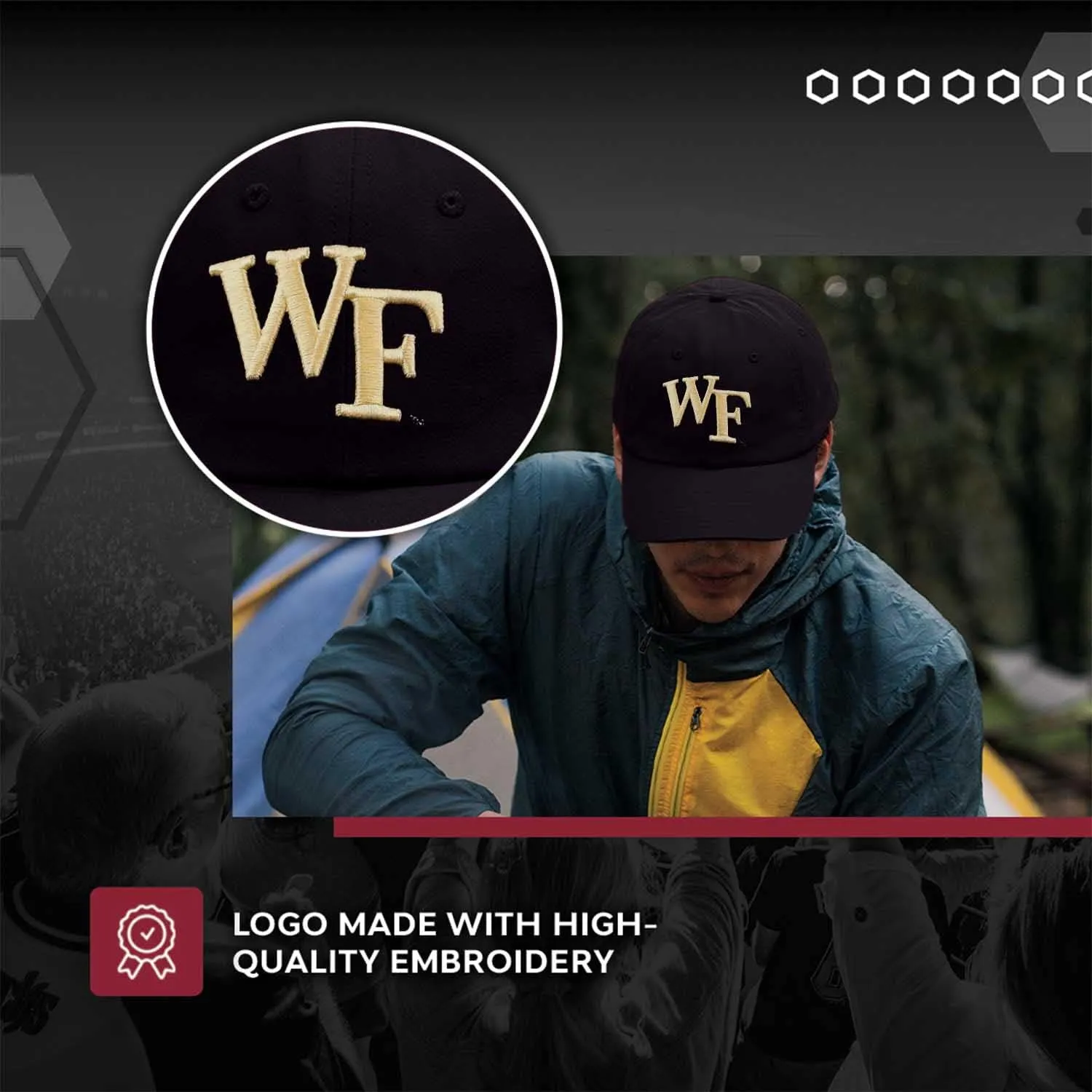 The Game NCAA Adult Relaxed Fit Logo Hat - Embroidered Logo - 100% Cotton - Elevate Your Style and Show Your Team Spirit