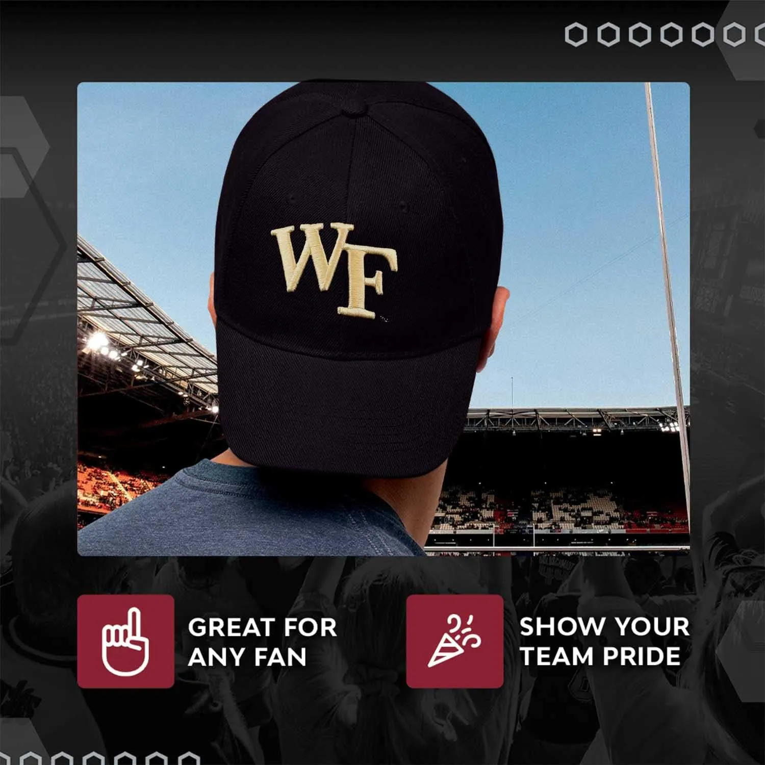 The Game NCAA Adult Relaxed Fit Logo Hat - Embroidered Logo - 100% Cotton - Elevate Your Style and Show Your Team Spirit