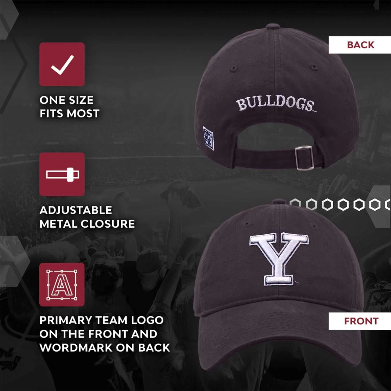 The Game NCAA Adult Relaxed Fit Logo Hat - Embroidered Logo - 100% Cotton - Elevate Your Style and Show Your Team Spirit