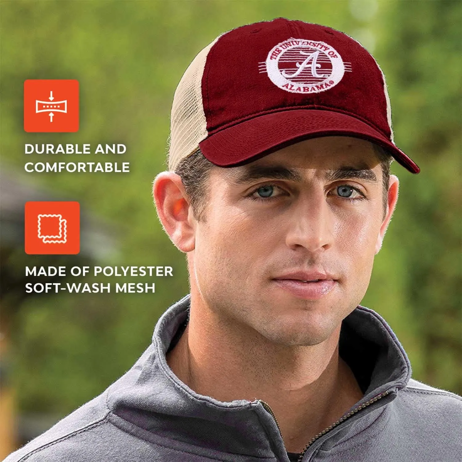 The Game NCAA Snapback - Patch Meshback - Classic Comfort - Adjustable Size - Let Everyone Know which Team You Support
