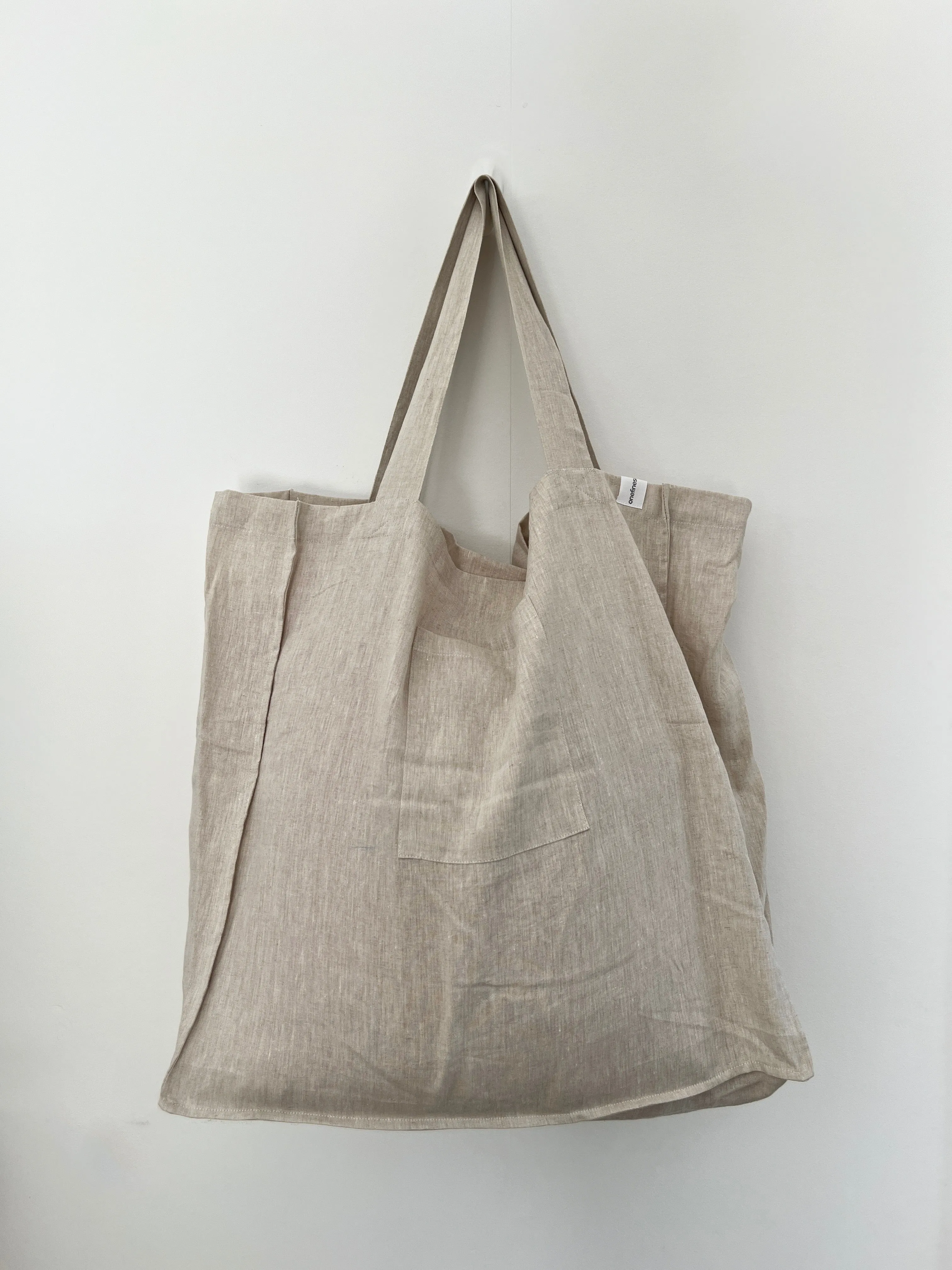 The Weekender Linen Tote - OATMEAL