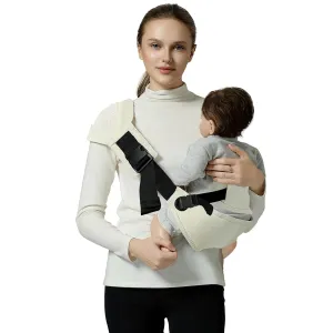 Toddler Sling Carrier, Toddler Carrier Sling Easy to Use, Baby Sling Hip Carriers with Backrest, Beige