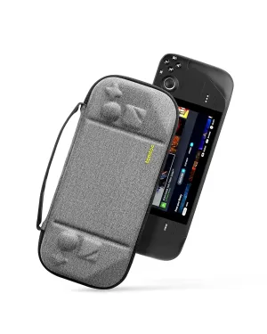 tomtoc Carrying Case Compatible with Steam Deck/OLED, Protective case, Hard Portable Travel Carrying bag for Steam Deck Console & Accessories, Shockproof, Travel friendly, Gray