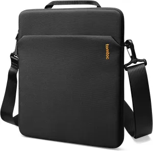 Tomtoc Light-B19 Slim 11 Inch Tablet Shoulder Bag for iPad Pro, Air, 10/9, Light Shoulder Bag with Accessories Storage, Eco-Friendly Fabric