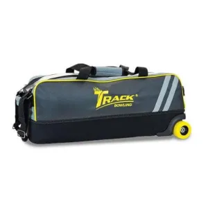 Track Select Triple Tote Grey/Yellow Bowling Bag