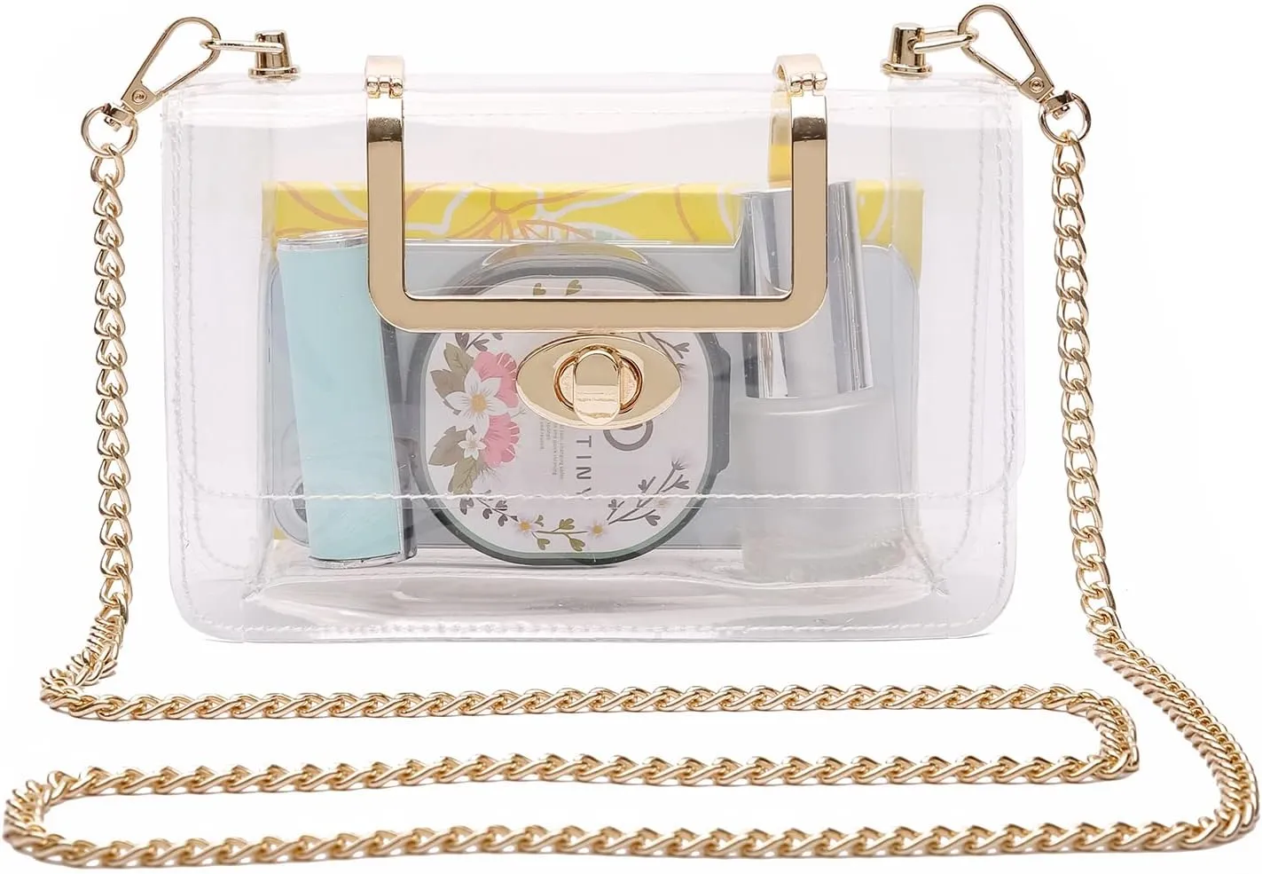 Transparent Clutch Clear Purse Crossbody Shoulder Bags Stadium Approved Bags