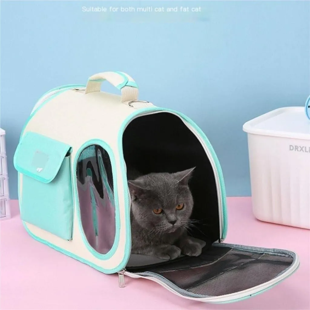 Travel Cat Bag Cross-Body Pet Outing Bag, Portable Breathable Cat Bag, Portable Cat School Bag, Travel Dog Backpack Cat Bag