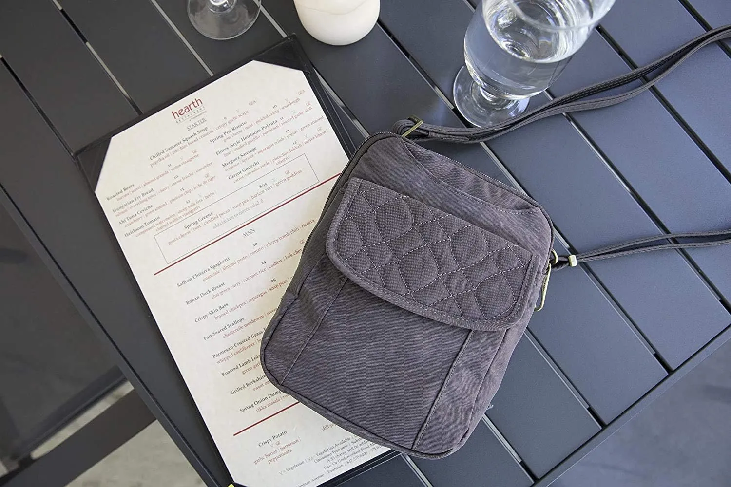 Travelon Anti-Theft Signature Quilted Slim Pouch
