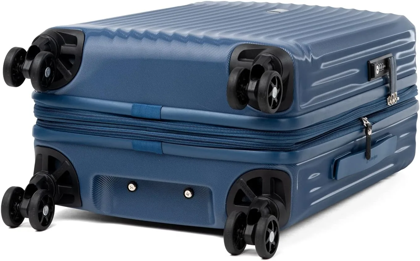 Travelpro Maxlite Air Hardside Expandable Carry on Luggage, 8 Spinner Wheels, Lightweight Hard Shell Polycarbonate Suitcase, Ensign Blue, Carry On 21-Inch