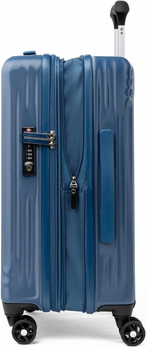 Travelpro Maxlite Air Hardside Expandable Carry on Luggage, 8 Spinner Wheels, Lightweight Hard Shell Polycarbonate Suitcase, Ensign Blue, Carry On 21-Inch