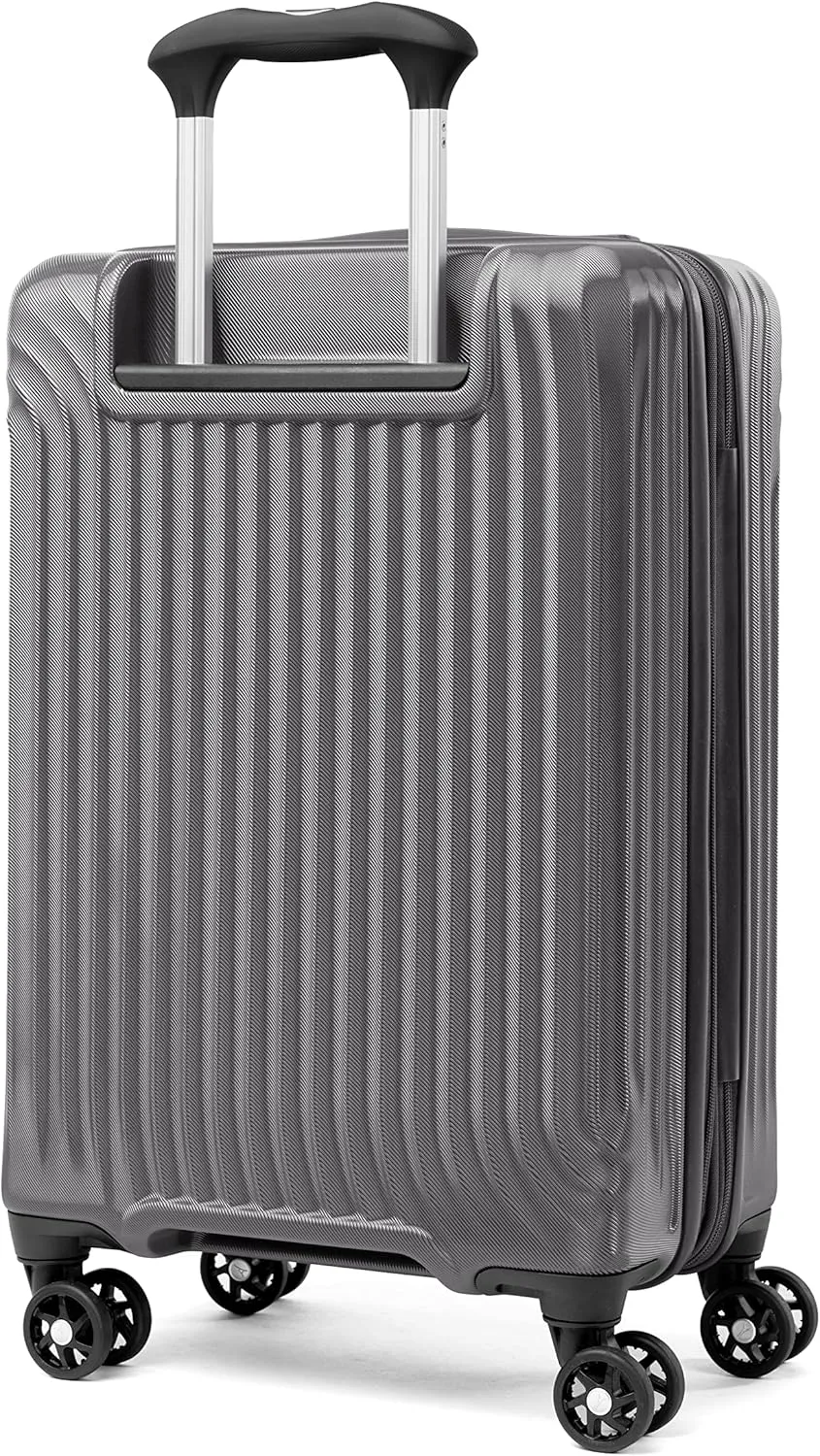 Travelpro Maxlite Air Hardside Expandable Carry on Luggage, 8 Spinner Wheels, Lightweight Hard Shell Polycarbonate Suitcase, Shadow Grey, Carry On 21-Inch