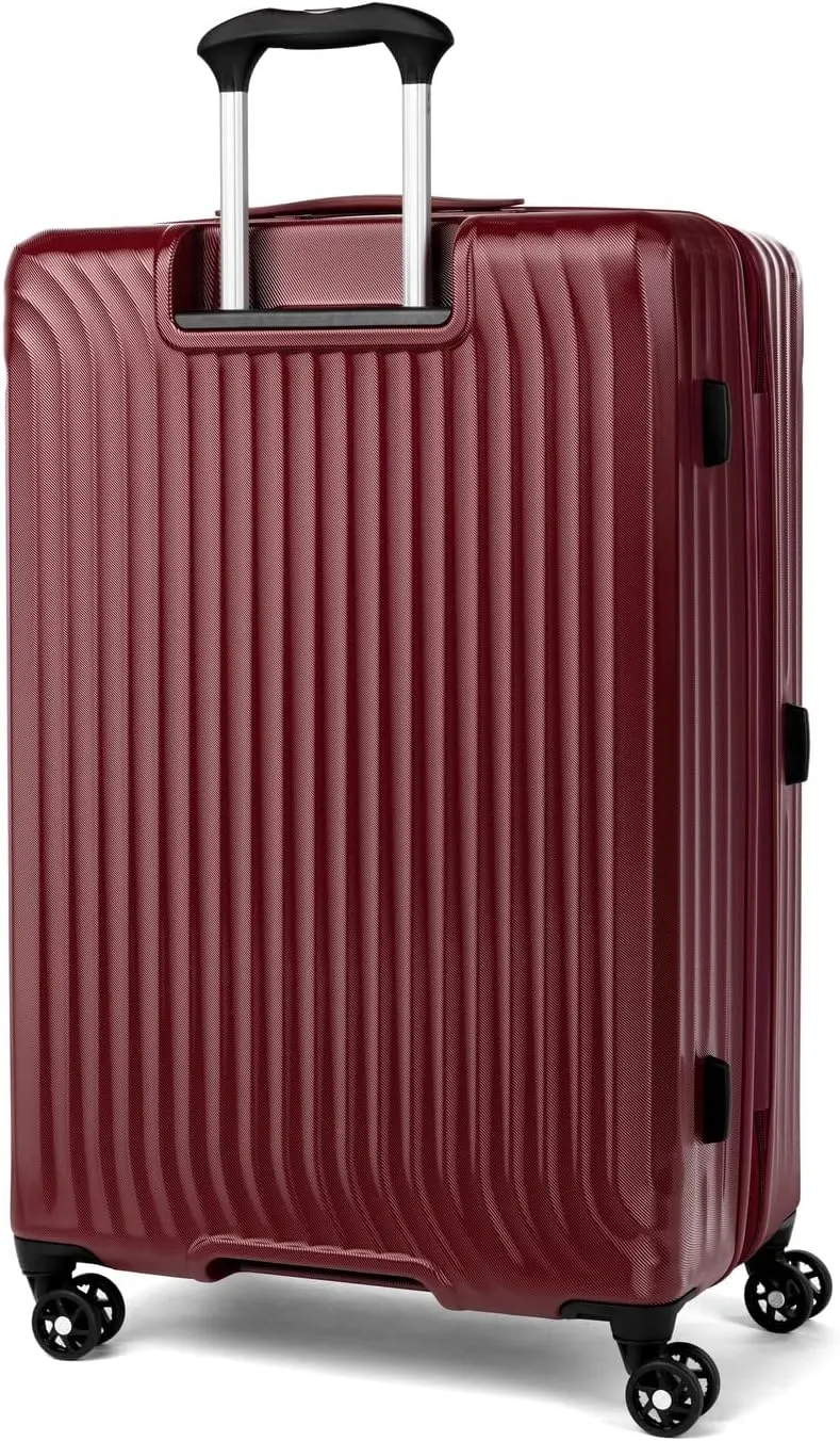 Travelpro Maxlite Air Hardside Expandable Checked Luggage, 8 Spinner Wheels, Lightweight Hard Shell Polycarbonate Suitcase, Cabernet, Checked Large 28-Inch