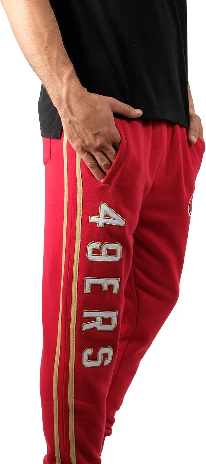 Ultra Game Adults NFL Official Active Super Soft Fleece Game Day Jogger Sweatpants