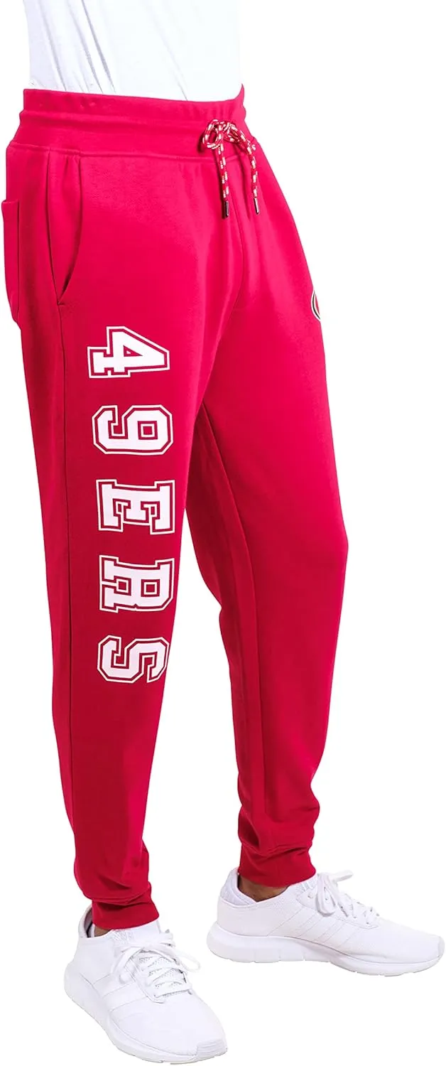 Ultra Game Adults NFL Official Active Super Soft Fleece Game Day Jogger Sweatpants
