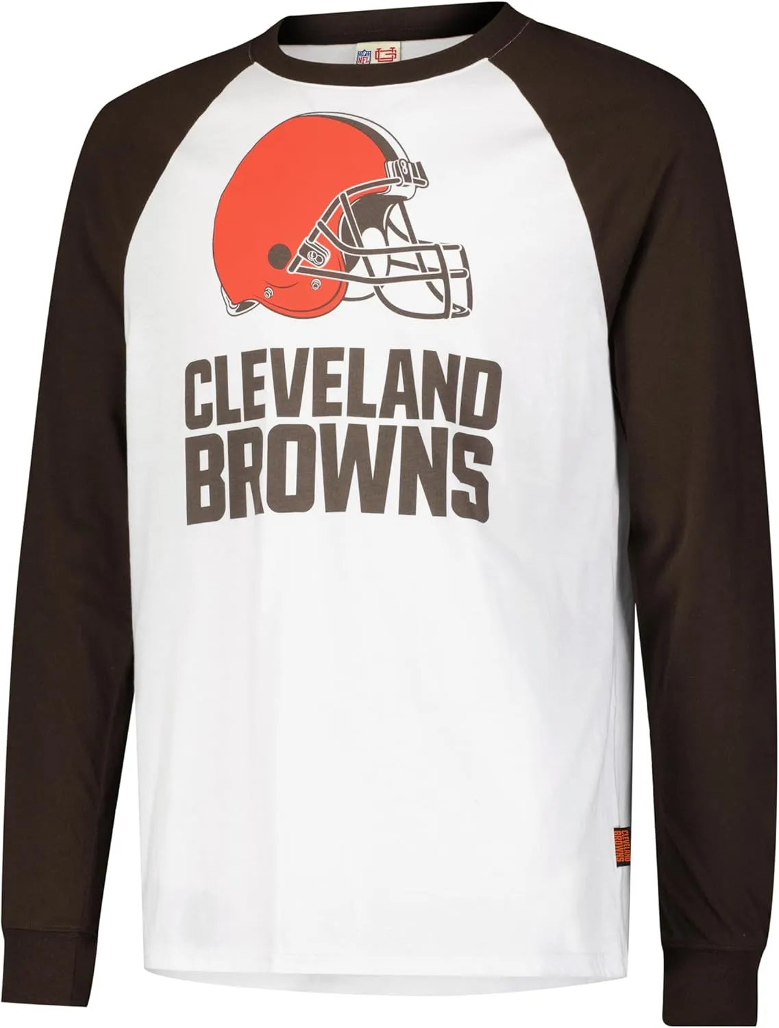 Ultra Game Adults NFL Official Super Soft Raglan Baseball Long Sleeve T-Shirt