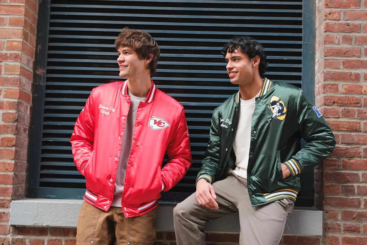 Ultra Game Adults NFL Official Supreme Satin Heritage Jacket