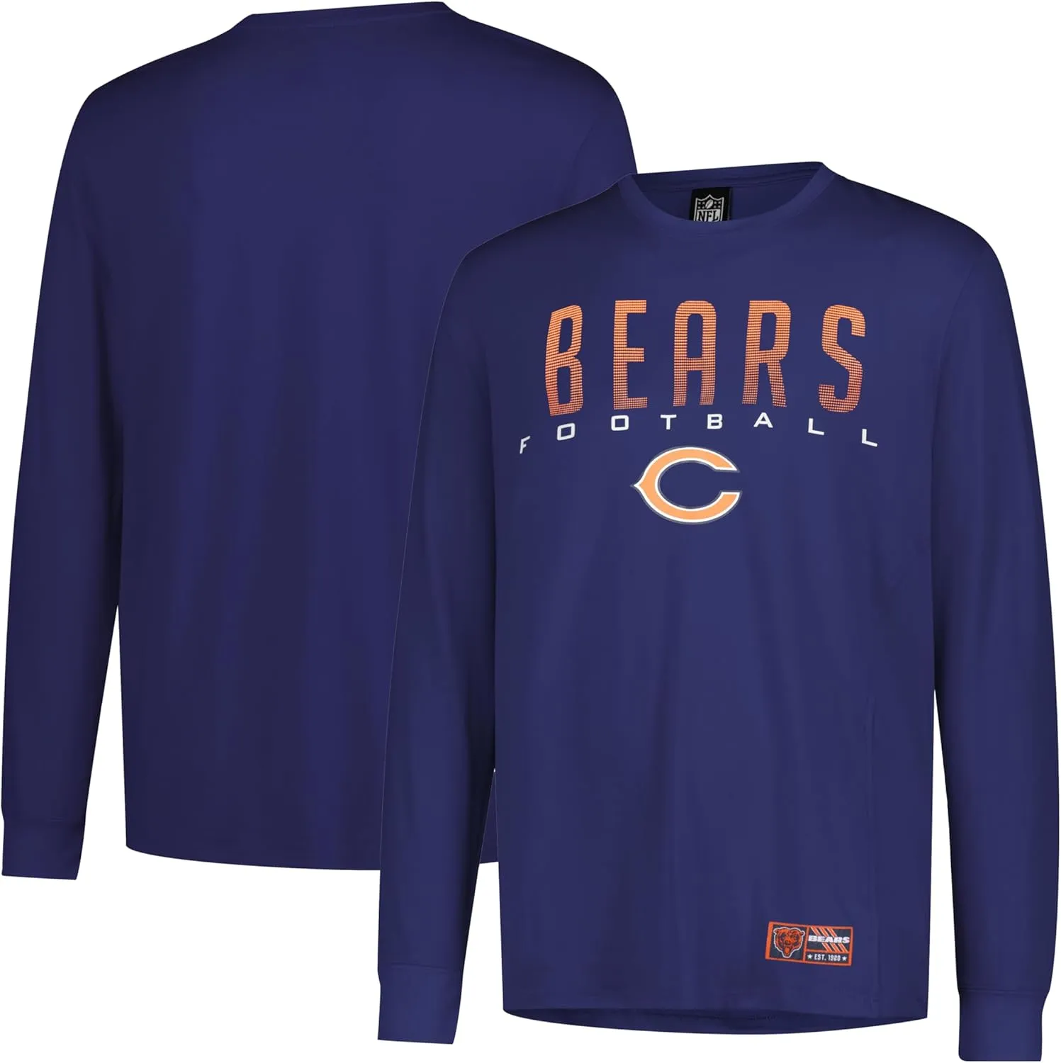 Ultra Game Men's NFL Official Super Soft Game Day Long Sleeve T-Shirt