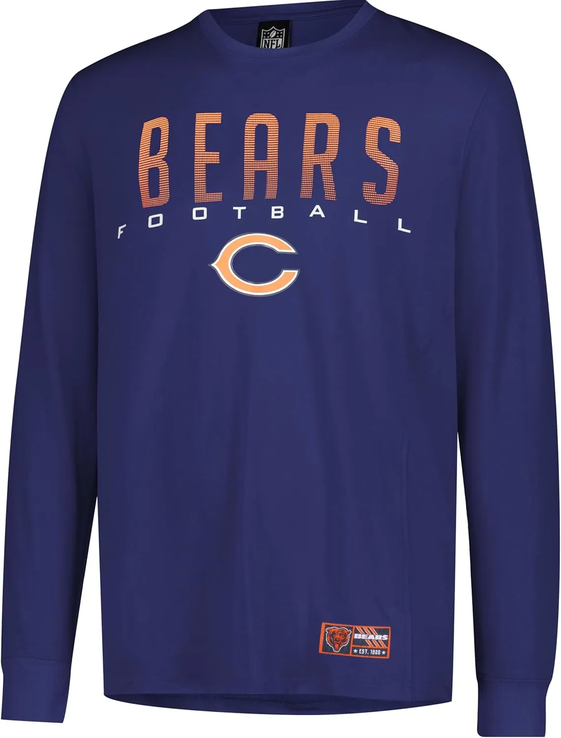 Ultra Game Men's NFL Official Super Soft Game Day Long Sleeve T-Shirt