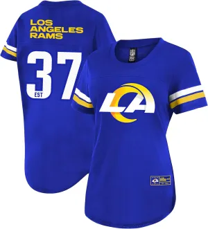 Ultra Game Women's NFL Official Soft Mesh Varsity Stripe T-Shirt
