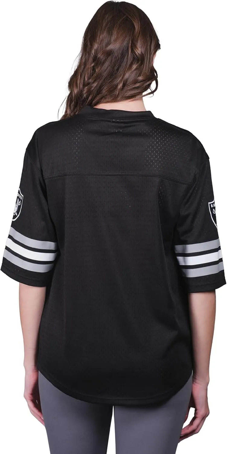 Ultra Game Women's NFL Official Soft Mesh Vintage Gameday Shirt