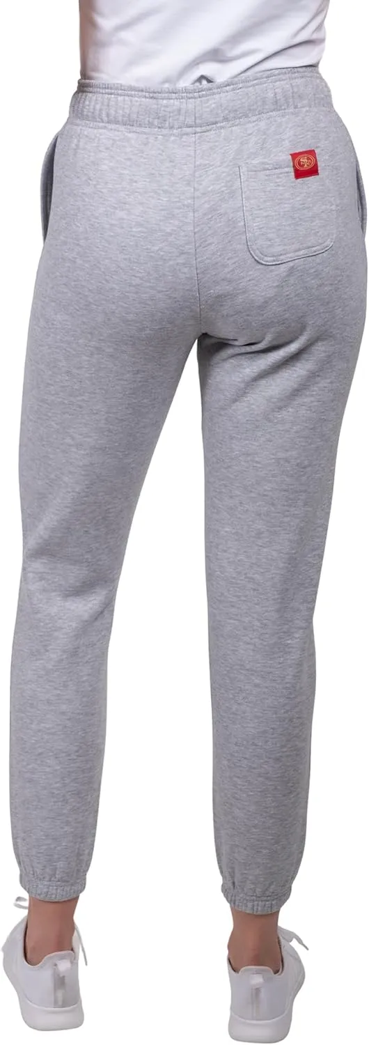 Ultra Game Women's NFL Official Super Soft Sweatpants Joggers Lounge Pants Pajamas