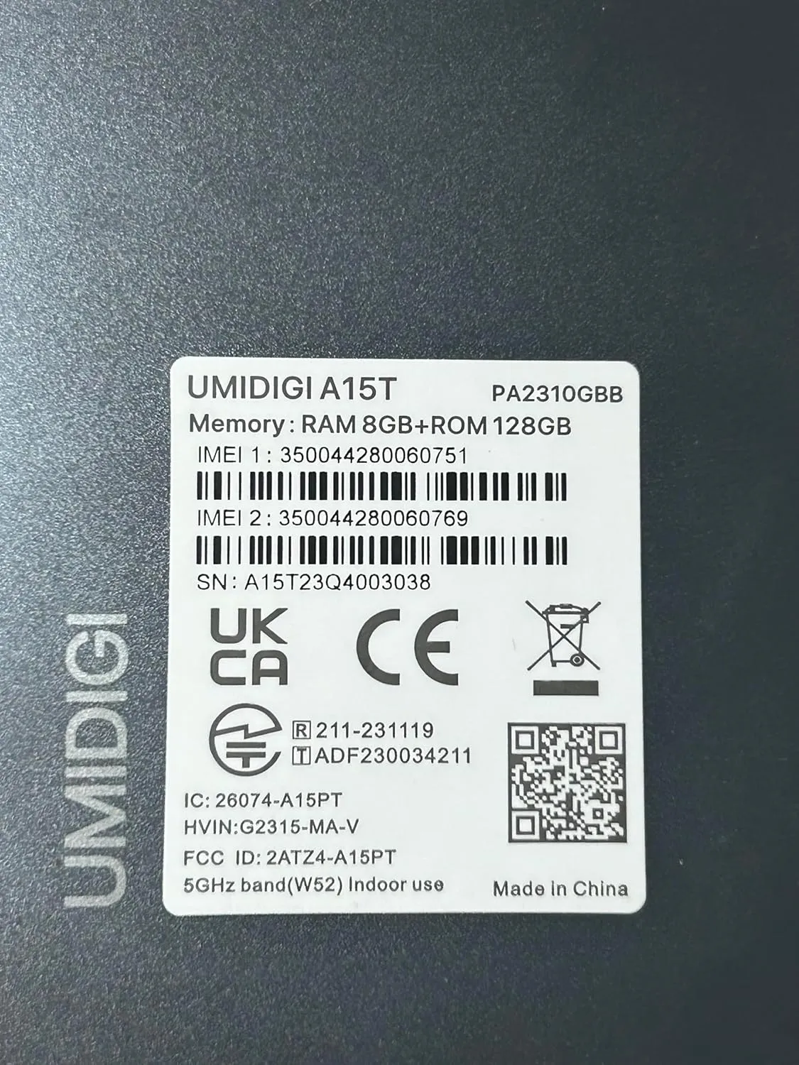 UMIDIGI Unlocked Android Phones, A15T Smartphones, 5000mAh (8 8) 128GB/TF 1TB Expand, Ultra-Slim 6.7" Screen Mobile Phones, Android 13 NFC GPS, 64MP AI Camera 4G Dual SIM Unlocked Cell Phone, Black