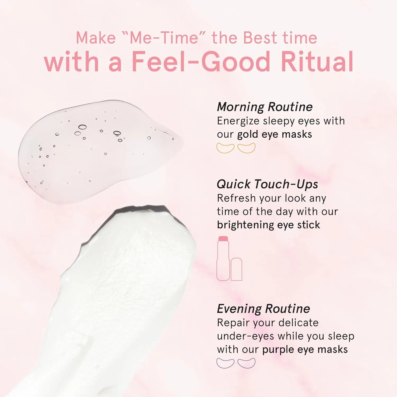 under Eye Brightener Stick - Eye Balm Stick - Caffeine Eye Cream for Dark Circles, Puffiness, Wrinkles, Eye Bags - Niacinamide, Hyaluronic Acid, Peptides - Vegan Skincare (0.13Oz/3.5G)