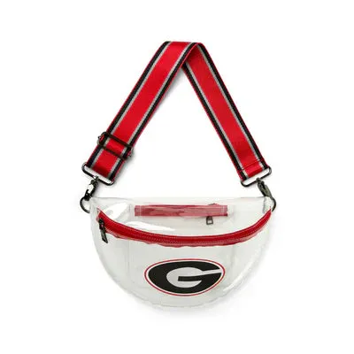 UNIVERSITY OF GEORGIA STADIUM BAG in Clear   Red
