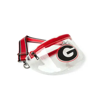 UNIVERSITY OF GEORGIA STADIUM BAG in Clear   Red