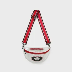 UNIVERSITY OF GEORGIA STADIUM BAG in Clear   Red