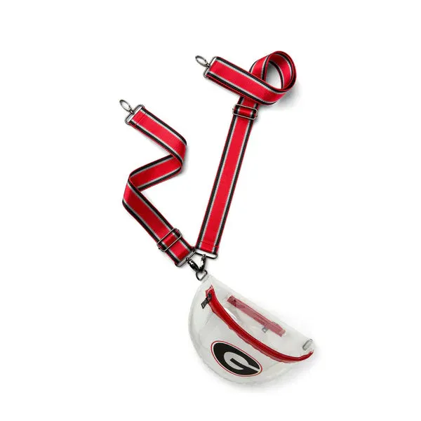 UNIVERSITY OF GEORGIA STADIUM BAG in Clear   Red