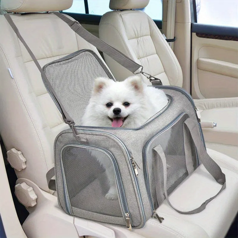 Up to 25Lbs Waterproof Carrier Large Soft Sided Pet Carrier
