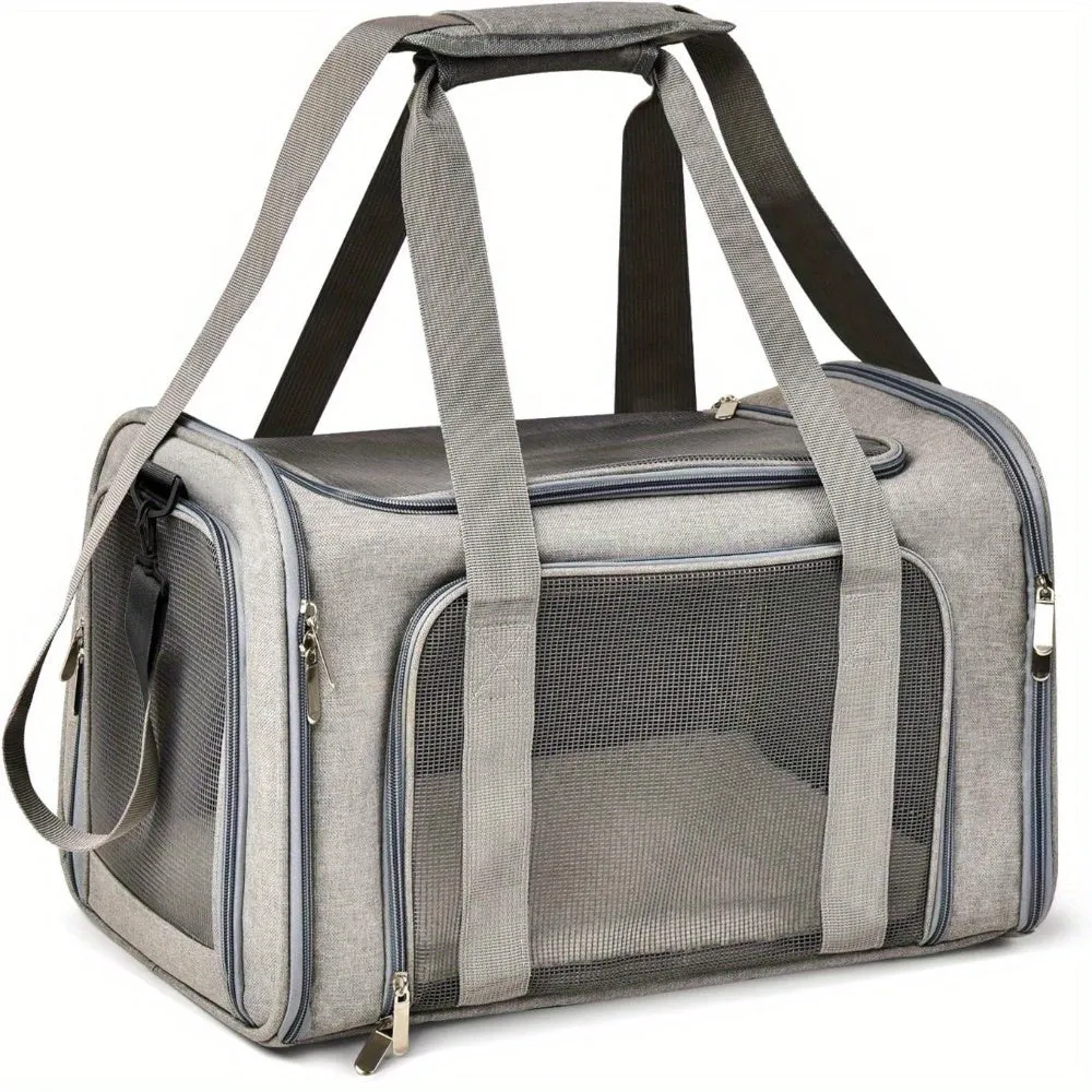 Up to 25Lbs Waterproof Carrier Large Soft Sided Pet Carrier