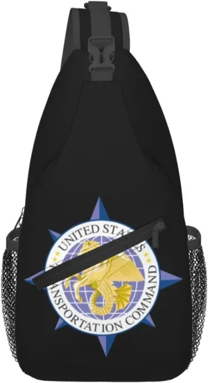 Us Transcom Emblem Crossbody Bags For Women Men Chest Backpack Gym Shoulder Bag Travel Outdoor Sports Casual Crossbody Bags