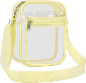 USPECLARE Clear Purse Bag for Stadium Events Clear Messenger Bag for Men and Women