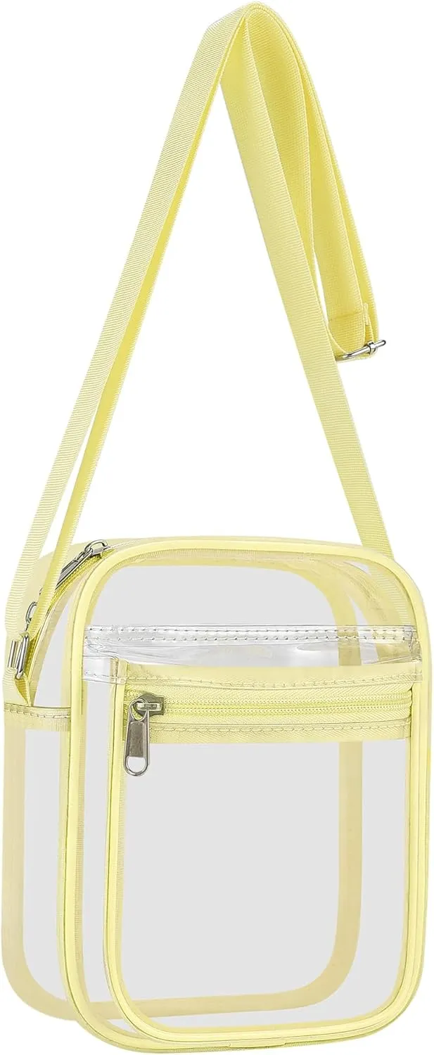USPECLARE Clear Purse Bag for Stadium Events Clear Messenger Bag for Men and Women