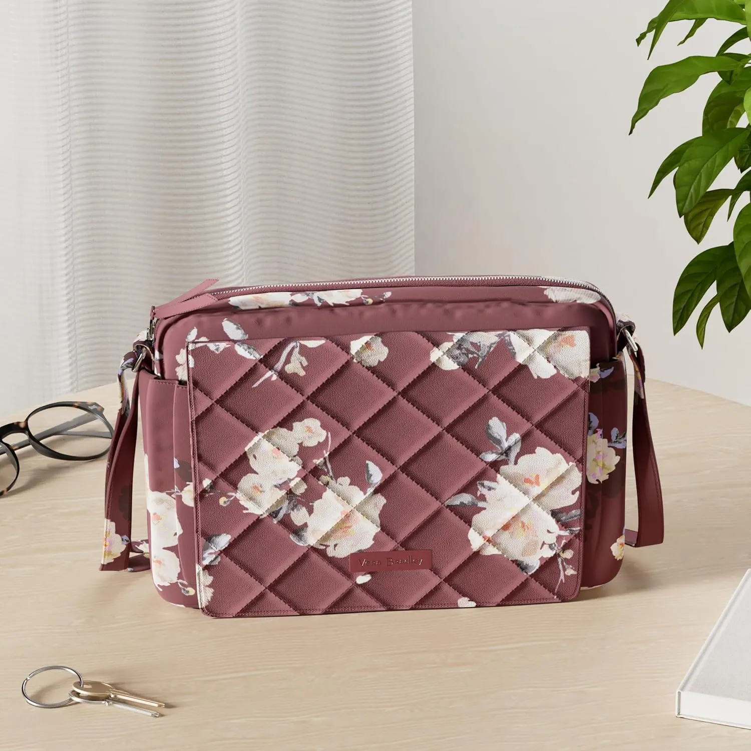 Vera Bradley Women's Peformance Twill Medium Hipster Crossbody Purse
