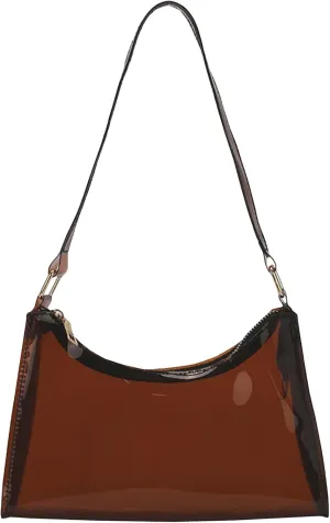 Verdusa Women's Clear Shoulder Bags Purse Transparent Bag